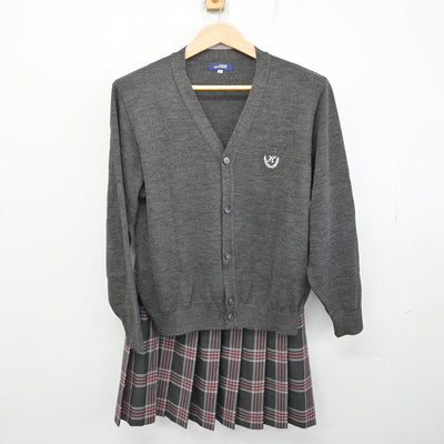 【中古】埼玉県 日高高等学校 女子制服 5点 (ブレザー・ニット・スカート) sf091635