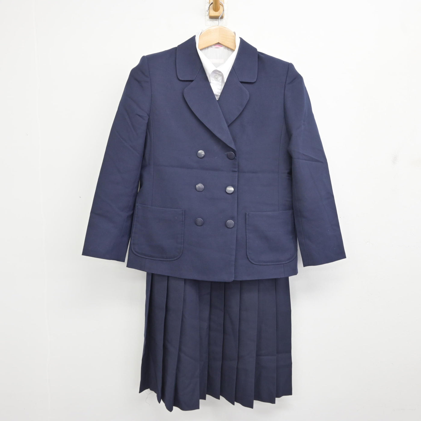 【中古】佐賀県 城東中学校 女子制服 3点 (ブレザー・シャツ・ジャンパースカート) sf091665
