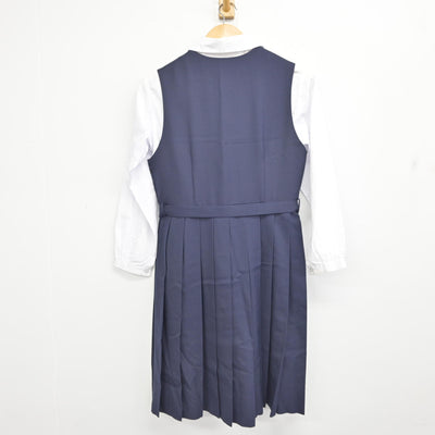 【中古】佐賀県 城東中学校 女子制服 3点 (ブレザー・シャツ・ジャンパースカート) sf091665
