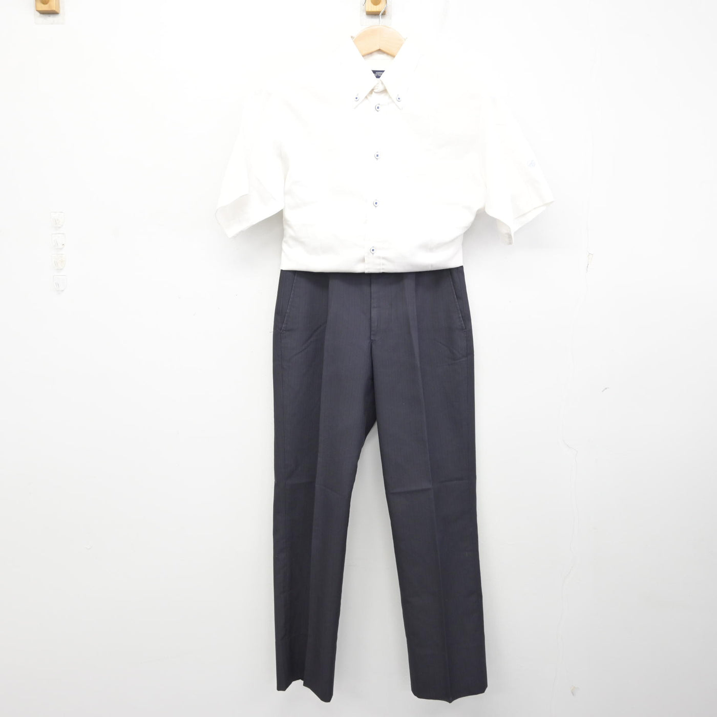【中古】佐賀県 佐賀学園高等学校 男子制服 2点 (シャツ・ズボン) sf091667