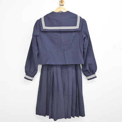 【中古】千葉県 千代田中学校 女子制服 3点 (セーラー服・スカート) sf091697