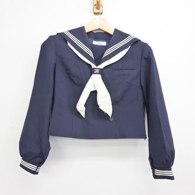 【中古】千葉県 千代田中学校 女子制服 3点 (セーラー服・スカート) sf091697