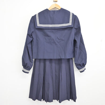 【中古】千葉県 千代田中学校 女子制服 3点 (セーラー服・スカート) sf091698