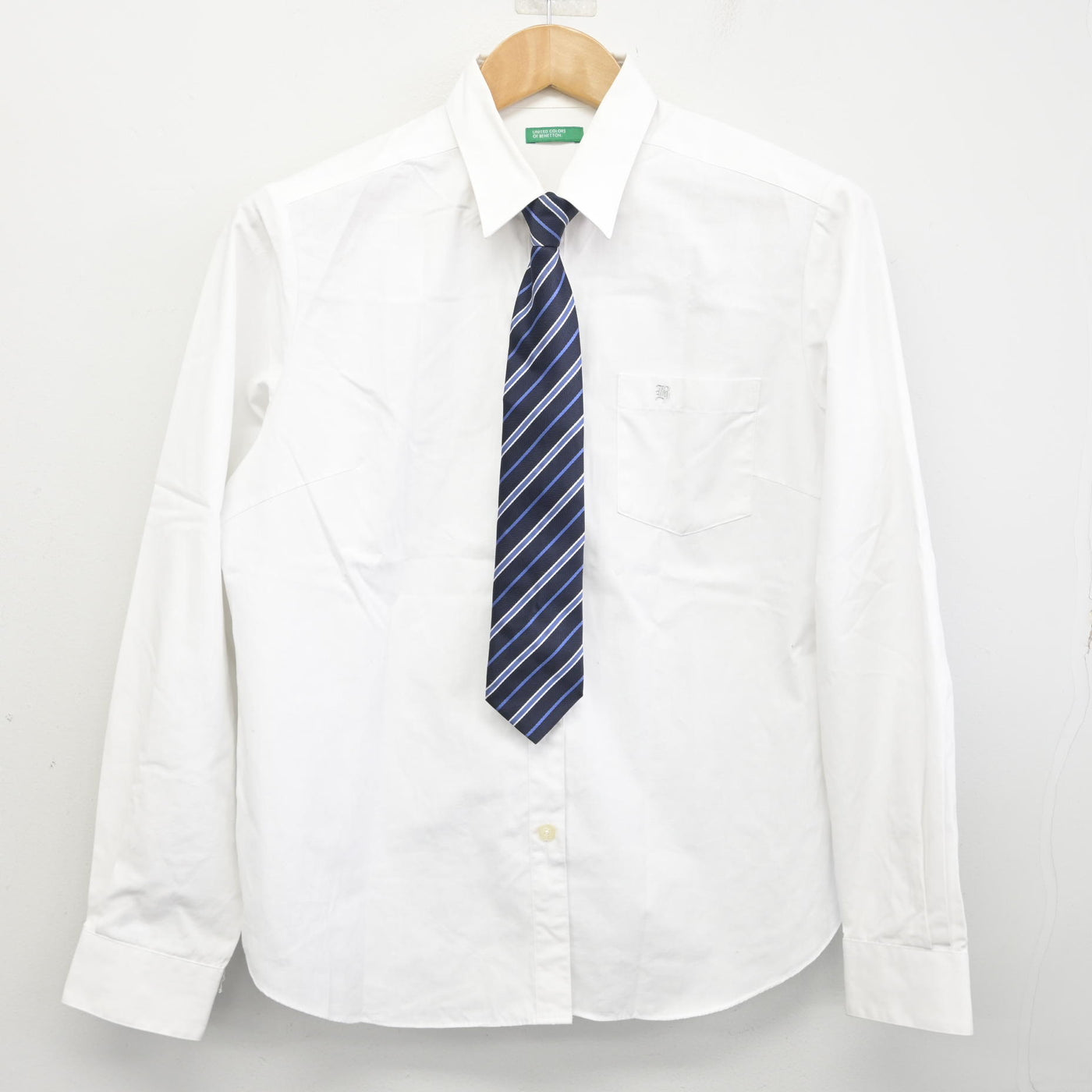 【中古】京都府 京都文教中学校・高等学校 女子制服 4点 (ブレザー・シャツ・スカート) sf091708