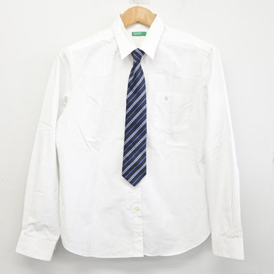 【中古】京都府 京都文教中学校・高等学校 女子制服 4点 (ブレザー・シャツ・スカート) sf091708