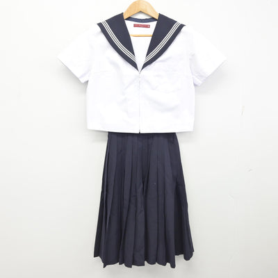 【中古】愛知県 半田高等学校 女子制服 2点 (セーラー服・スカート) sf091721