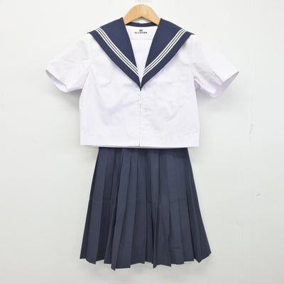 【中古】愛知県 半田高等学校 女子制服 2点 (セーラー服・スカート) sf091722