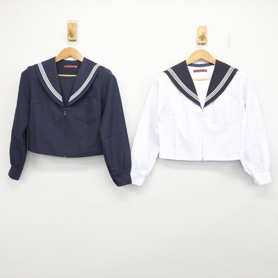 【中古】愛知県 半田高等学校 女子制服 2点 (セーラー服) sf091723