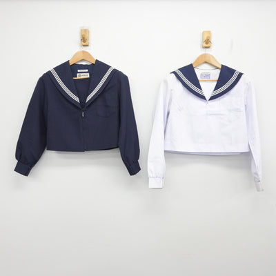 【中古】愛知県 半田高等学校 女子制服 2点 (セーラー服・セーラー服) sf091724