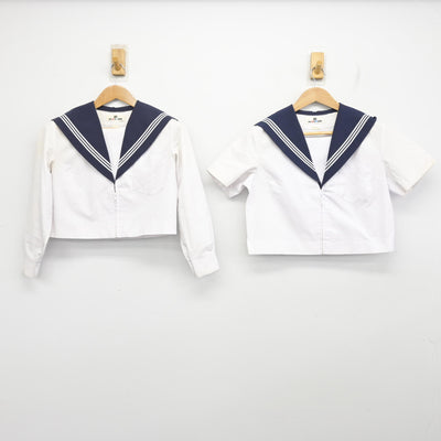 【中古】愛知県 半田高等学校 女子制服 2点 (セーラー服・セーラー服) sf091726