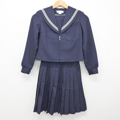 【中古】愛知県 半田高等学校 女子制服 2点 (セーラー服・スカート) sf091729
