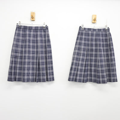【中古】神奈川県 荏田南中学校 女子制服 4点 (ブレザー・スカート) sf091730