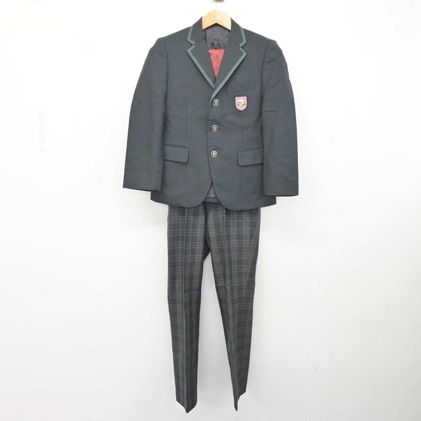 【中古】佐賀県 成穎中学校 男子制服 4点 (ブレザー・ズボン) sf091734