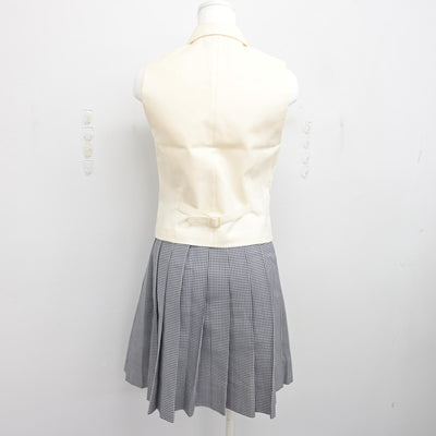 【中古】神奈川県 聖セシリア女子中学校 女子制服 4点 (ブレザー・ベスト・スカート) sf091741