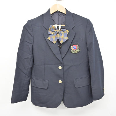 【中古】茨城県 牛久栄進高等学校 女子制服 4点 (ブレザー・スカート) sf091750
