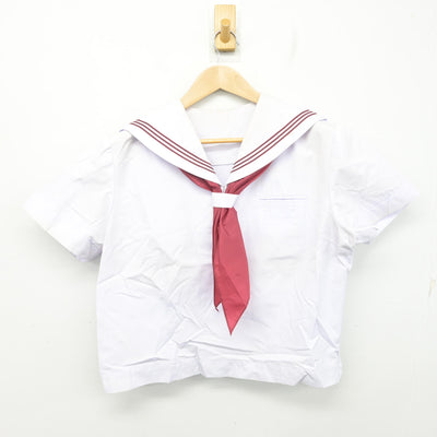 【中古】茨城県 明野中学校 女子制服 3点 (セーラー服・スカート) sf091754