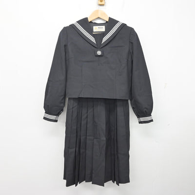【中古】埼玉県 昭和中学校 女子制服 2点 (セーラー服・ジャンパースカート) sf091773