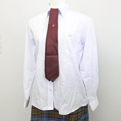【中古】岡山県 岡山学芸館高等学校 女子制服 4点 (ブレザー・シャツ・スカート) sf091774