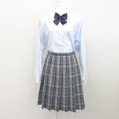 【中古】広島県 進徳女子高等学校 女子制服 5点 (ブレザー・シャツ・スカート) sf091781