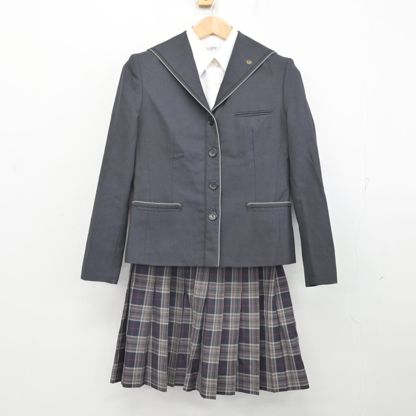 【中古】北海道 札幌光星中学校・高等学校 女子制服 5点 (ブレザー・シャツ・スカート) sf091789