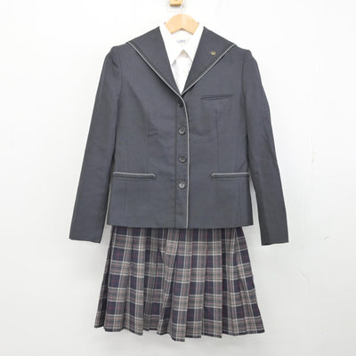 【中古】北海道 札幌光星中学校・高等学校 女子制服 5点 (ブレザー・シャツ・スカート) sf091789