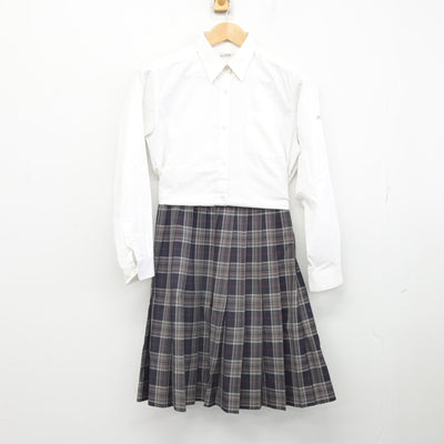 【中古】北海道 札幌光星中学校・高等学校 女子制服 5点 (ブレザー・シャツ・スカート) sf091789