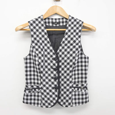 【中古】 事務服 女子制服 2点 (ベスト・スカート) sf091827