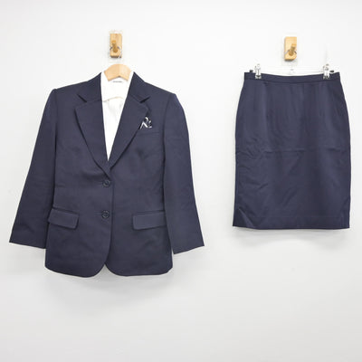 【中古】広島県 安田女子大学 女子制服 4点 (ブレザー・シャツ・スカート) sf091855