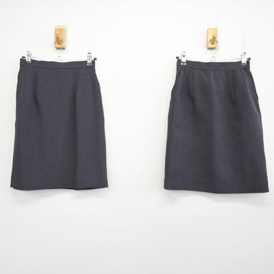 【中古】 事務服 女子制服 3点 (ベスト・スカート) sf091872