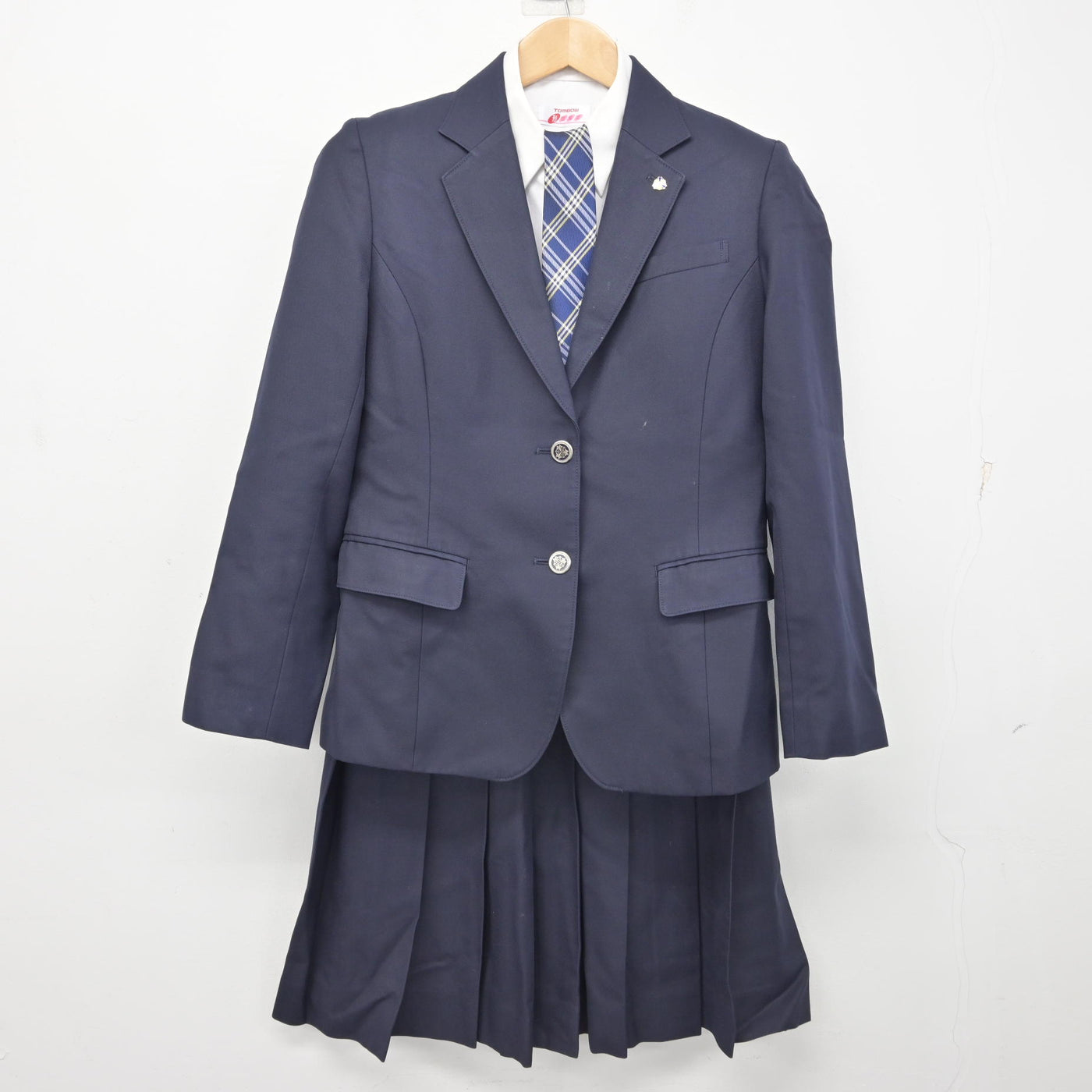 【中古】北海道 北海道北広島高等学校 女子制服 5点 (ブレザー・シャツ・スカート) sf091886