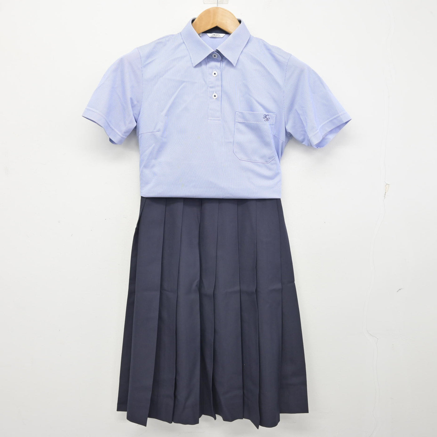 【中古】北海道 北海道北広島高等学校 女子制服 3点 (シャツ・スカート) sf091887