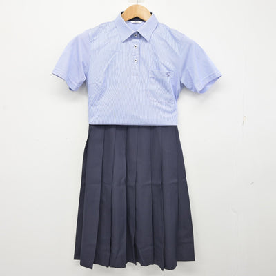 【中古】北海道 北海道北広島高等学校 女子制服 3点 (シャツ・スカート) sf091887