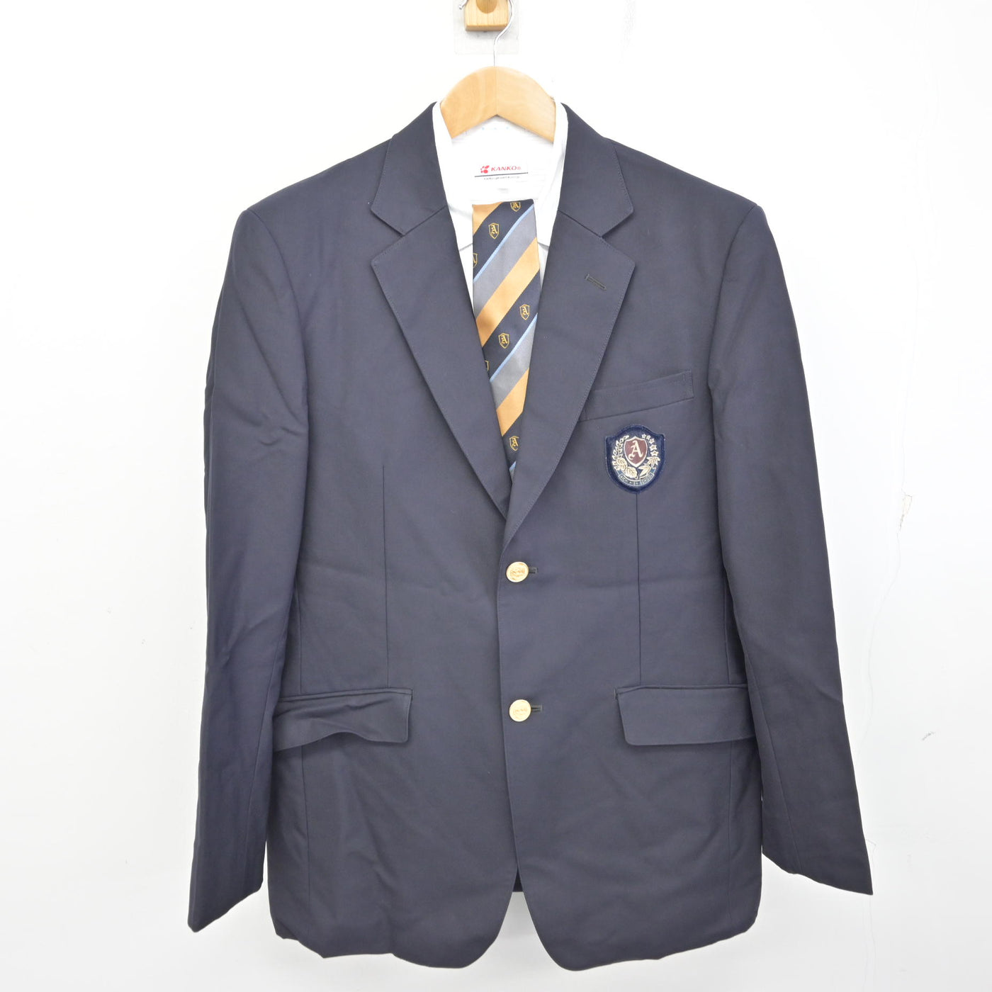 【中古】愛知県 愛知中学校・愛知高等学校 男子制服 3点 (ブレザー・シャツ) sf091909
