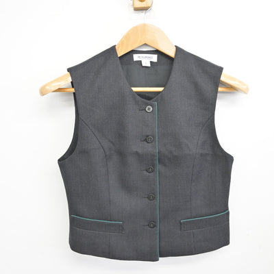 【中古】神奈川県 鎌倉女子大学中等部・高等部 女子制服 2点 (ベスト・シャツ) sf091921