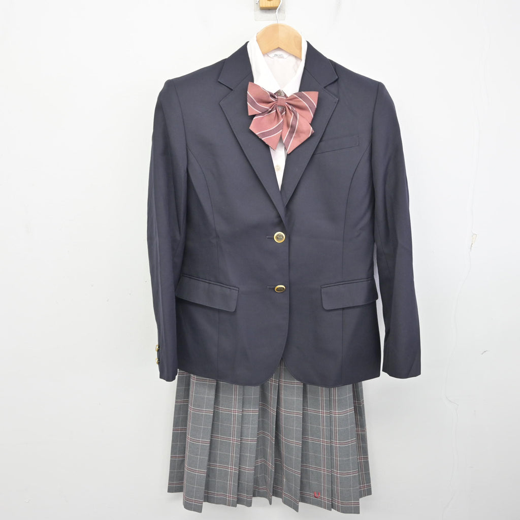 中古】大阪府 上宮高等学校 女子制服 4点 (ブレザー・シャツ