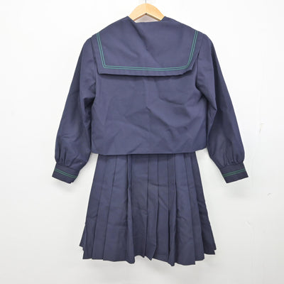 【中古】大阪府 文の里中学校 女子制服 2点 (セーラー服・スカート) sf091946