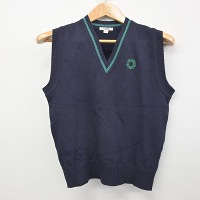 【中古】東京都 上野学園高等学校 女子制服 3点 (ニットベスト・スカート) sf091963