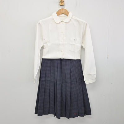【中古】岐阜県 東濃実業高等学校 女子制服 3点 (ベスト・シャツ・スカート) sf091972