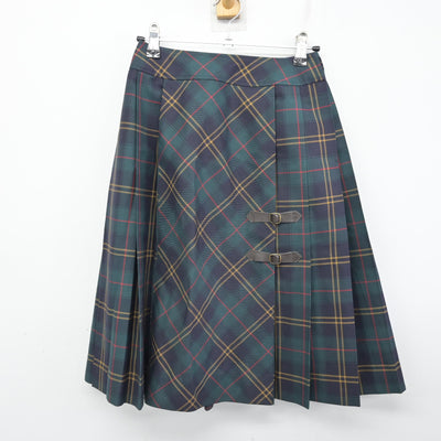 【中古】茨城県 つくば秀英高等学校 女子制服 2点 (ベスト・スカート) sf091976
