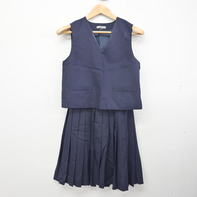 【中古】埼玉県 蓮田中学校 女子制服 4点 (ブレザー・ベスト・スカート) sf091998