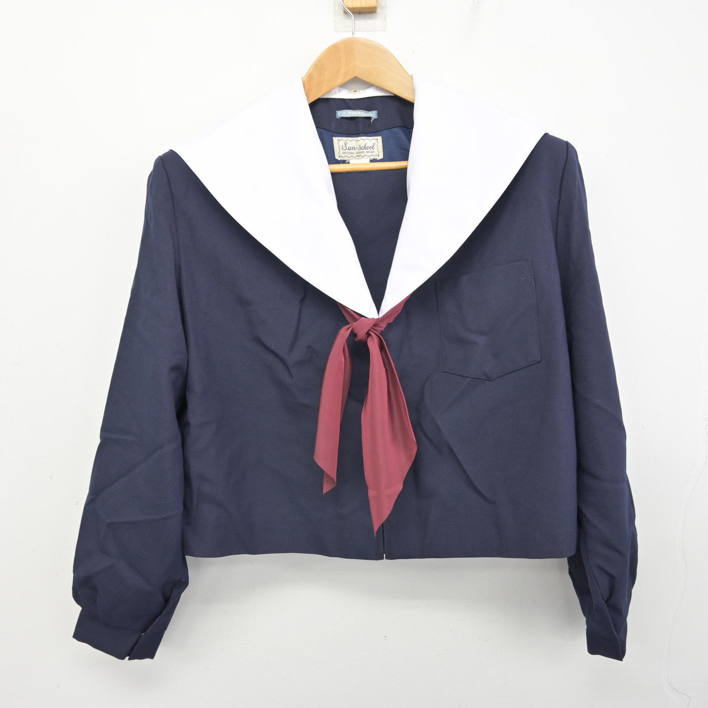 【中古】愛知県 当知中学校 女子制服 3点 (セーラー服・スカート) sf092005