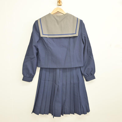 【中古】千葉県 天戸中学校 女子制服 3点 (セーラー服・スカート) sf092017