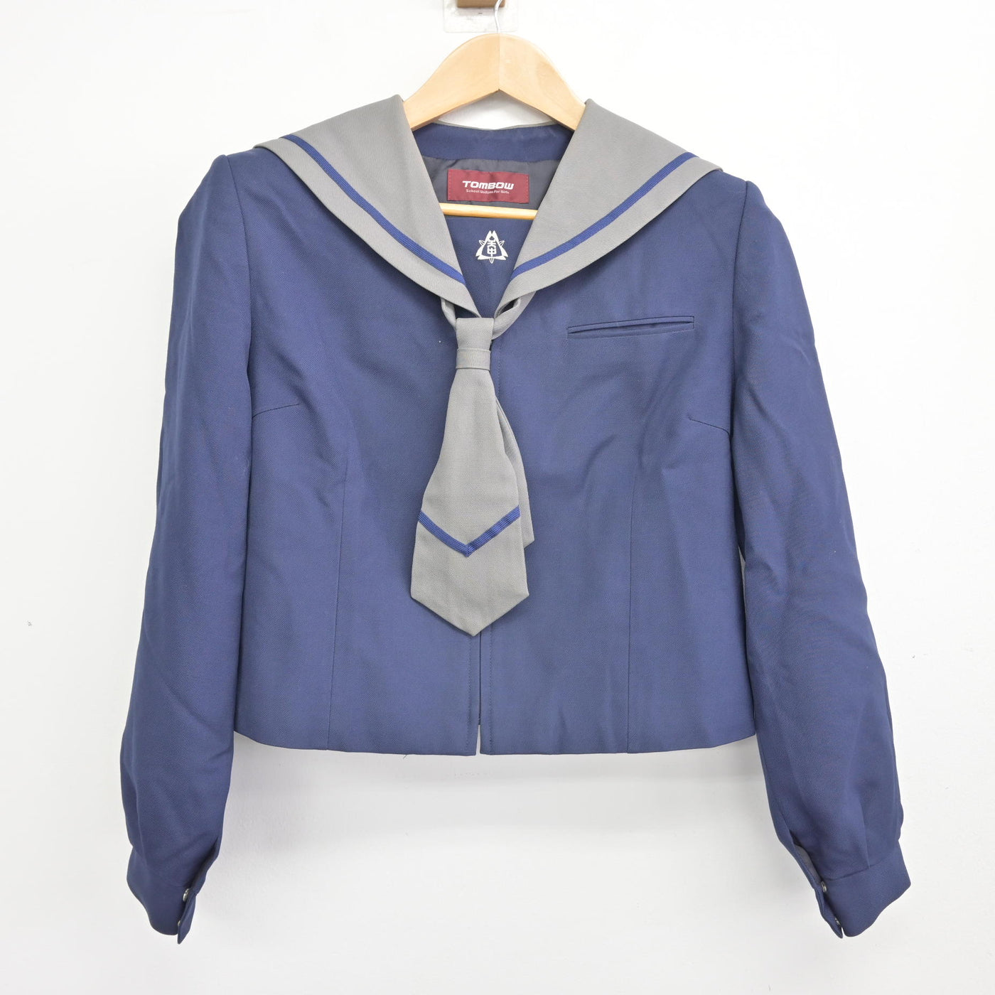 【中古】千葉県 天戸中学校 女子制服 3点 (セーラー服・スカート) sf092017