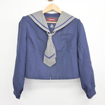 【中古】千葉県 天戸中学校 女子制服 3点 (セーラー服・スカート) sf092017