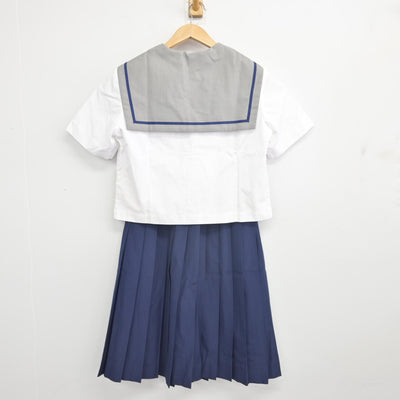 【中古】千葉県 天戸中学校 女子制服 4点 (セーラー服・スカート) sf092018