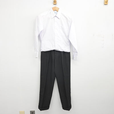 【中古】千葉県 天戸中学校 男子制服 4点 (学ラン・シャツ・ズボン) sf092019