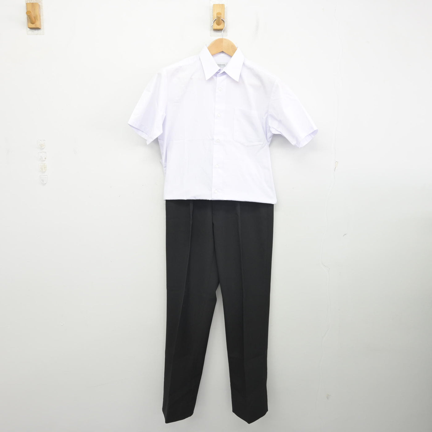 【中古】千葉県 天戸中学校 男子制服 2点 (シャツ・ズボン) sf092020