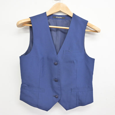 【中古】千葉県 坪井中学校 女子制服 2点 (ベスト・スカート) sf092039