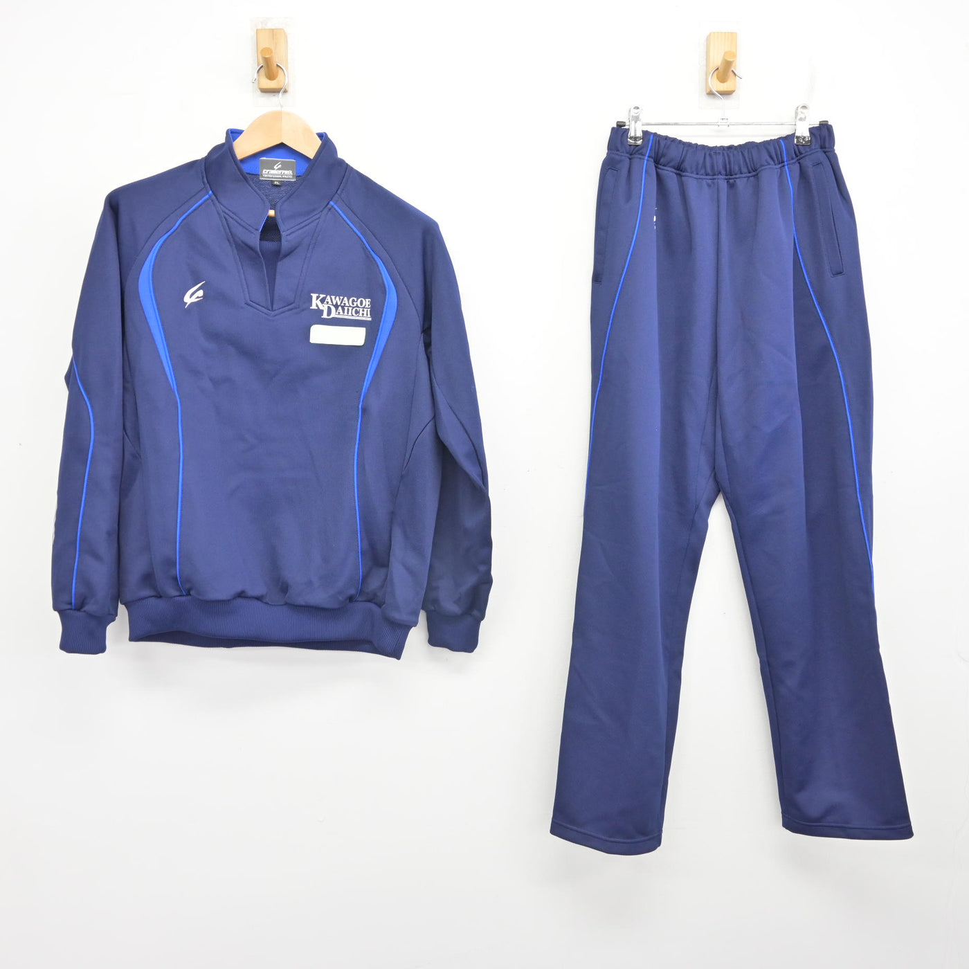 【中古】埼玉県 川越第一中学校 女子制服 2点 (ジャージ 上・ジャージ 下) sf092052