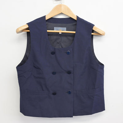 【中古】埼玉県 川越第一中学校 女子制服 3点 (ベスト・シャツ・スカート) sf092054